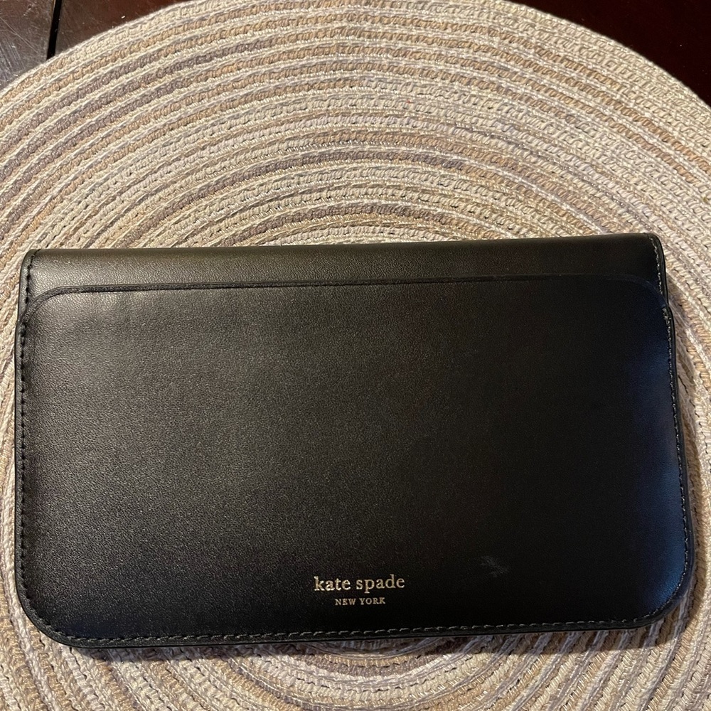 Black Kate Spade medium wallet/clutch